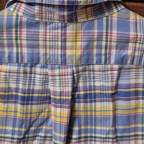 Classy Ralph Lauren Men's Blue Plaid Shirt Size Large - Picture 4 of 7